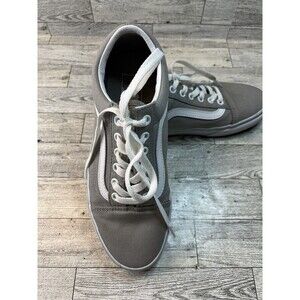 Vans Unisex Off The Wall 751505 Gray white Casual Shoes Sneakers Size M 6 W 7.5